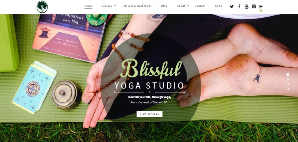 Blissful Yoga Studio by Kate Swaney